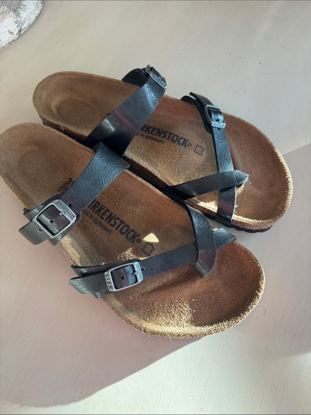 Birkenstock Iridescent Black Mayari Sandals - Picture 2 of 9